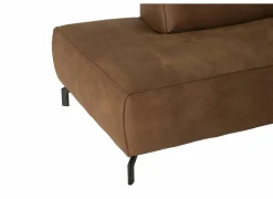 Hoeksalon Brenda 275x210cm - stof - cognac- Hoeksalons