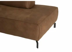 Hoeksalon Brenda 275x210cm - stof - cognac- Hoeksalons
