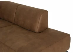 Hoeksalon Brenda 275x210cm - stof - cognac- Hoeksalons