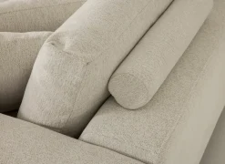 Hoeksalon Celaya 298x223cm - stof - ecru- Hoeksalons