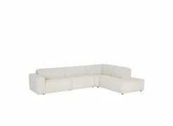 Hoeksalon Daegu 334x238cm - stof - ecru- Hoeksalons