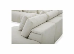 Hoeksalon Down 297x370cm - stof - crème met relax- Hoeksalons