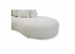 Hoeksalon Down 297x370cm - stof - crème met relax- Hoeksalons