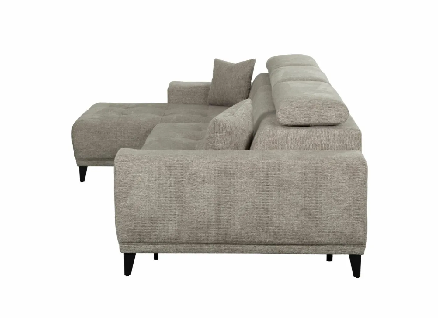 Hoeksalon Dragor 296x179cm - stof - grijs- Hoeksalons