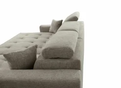 Hoeksalon Dragor 296x179cm - stof - grijs- Hoeksalons