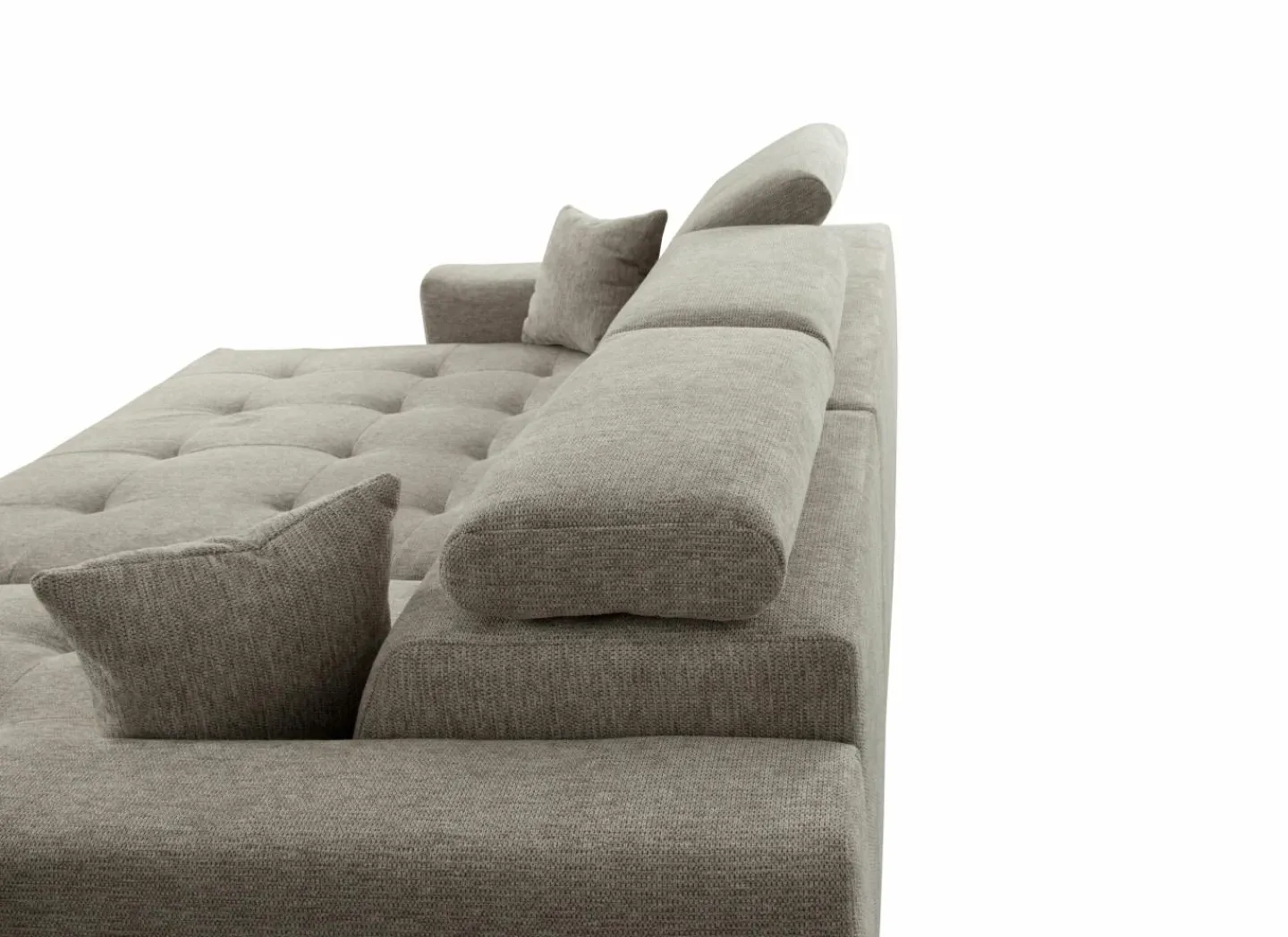 Hoeksalon Dragor 296x179cm - stof - grijs- Hoeksalons