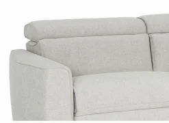 Hoeksalon Dreamer 305x260cm - stof - wit met relax- Hoeksalons