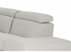 Hoeksalon Dreamer 305x260cm - stof - wit met relax- Hoeksalons