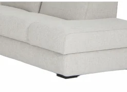 Hoeksalon Dreamer 305x260cm - stof - wit met relax- Hoeksalons