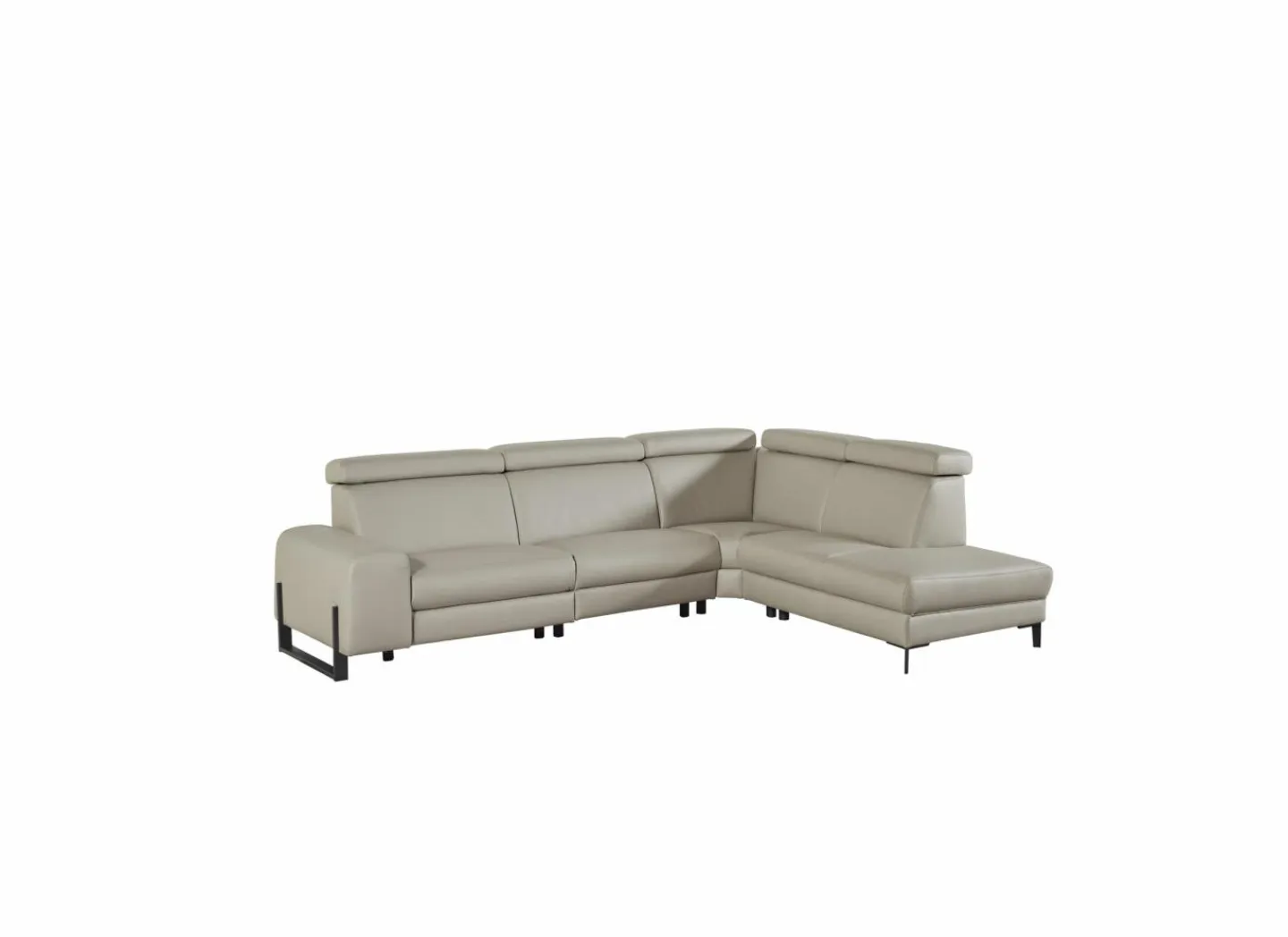 Hoeksalon Durham 298x230cm - stof - lichtgrijs- Hoeksalons