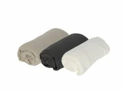 Hoeslaken Lauren 90x200cm - jersey katoen - antraciet- Hoeslakens