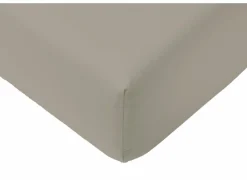 Hoeslakens|Hoeslaken Lauren 180x200cm - jersey katoen - mastiek