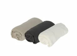 Hoeslakens|Hoeslaken Lauren 180x200cm - jersey katoen - mastiek