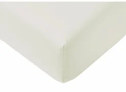 Hoeslakens|Hoeslaken Lauren 180x200cm - jersey katoen - gebroken wit