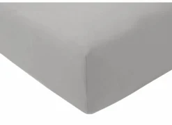 Hoeslaken Venturo 180x200cm - flanel - grijs- Hoeslakens