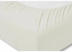 Hoeslaken Venturo 90x200cm - flanel - ivoor- Hoeslakens