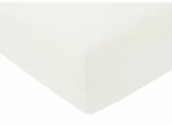 Hoeslaken Venturo 90x200cm - flanel - wit- Hoeslakens