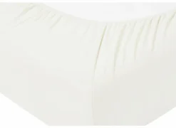 Hoeslaken Venturo 90x200cm - flanel - wit- Hoeslakens