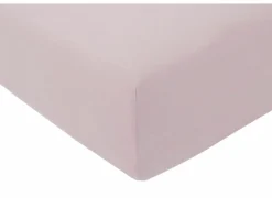 Hoeslaken Venturo 140x200cm - flanel - roze- Hoeslakens