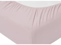 Hoeslaken Venturo 140x200cm - flanel - roze- Hoeslakens