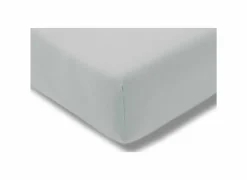 Hoeslaken 140/160x200/220cm jersey katoen lichtgrijs- Hoeslakens