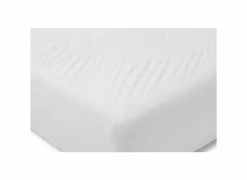 Hoeslaken 140/160x220cm jersey katoen wit- Hoeslakens
