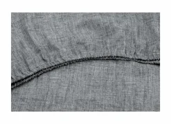 Hoeslakens|Hoeslaken 180x200cm katoen donkergrijs