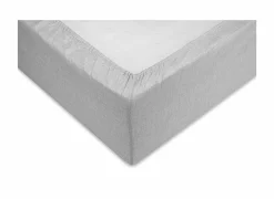 Hoeslaken 140x200cm katoen dove grey- Hoeslakens