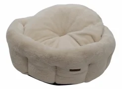 Kussens & Manden|Hondenmand Champs-elysées L 80x80x28cm - stof - beige