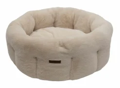 Kussens & Manden|Hondenmand Champs-elysées M 60x60x24cm - stof - beige