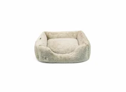 Hondenmand Supersoft M 70x50cm - stof - lichtgrijs- Kussens & Manden