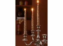 Kaars H26,5cm - paraffine - goud- Kerstdecoratie|Kaars & Houder