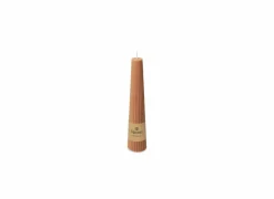 Spaas Kaars Obelisk geribbeld 25u beige- Kaars & Houder