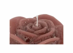 Kaars & Houder|Kaars Roses Sculptures M Ø12x10cm - rustiek - perzik