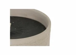 Kaars & Houder|Kaarsenhouder beton Ø18x10cm - terracotta - grijs