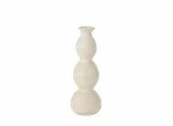 Kaarsenhouder Olina H29,5cm - keramiek - crème- Kaars & Houder