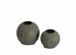 Kaars & Houder|Kaarsenhouder San H11cm grijs