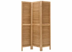 Kamerscherm Camila 120x2x170cm - paulownia hout - bruin- Kamerschermen|Kamerschermen