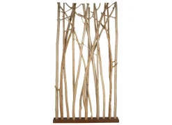 Kamerscherm Georges 100cm - mango massief - naturel- Kamerschermen|Kamerschermen