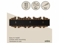 Kapstok Picket 8 Hook 61cm - walnoot- Wandkapstokken|Wandkapstokken