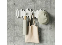 Umbra Wandkapstokken|Wandkapstokken|Kapstok Sticks Multi Hook 48,6cm - wit