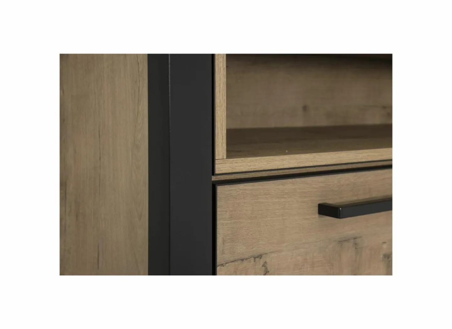 Kast Cronos 130x45x200cm - decor eik - naturel- Bijzetkasten|Bijzetkasten