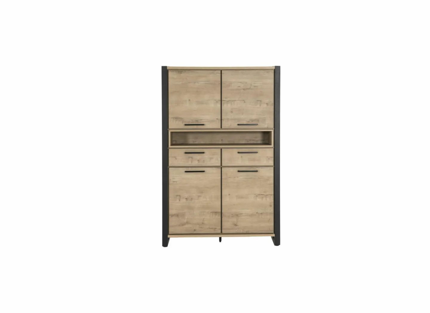 Kast Cronos 130x45x200cm - decor eik - naturel- Bijzetkasten|Bijzetkasten