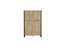 Kast Cronos 130x45x200cm - decor eik - naturel- Bijzetkasten|Bijzetkasten