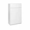 Kast Image 3 80x40x131cm - melamine - wit- Bijzetkasten|Commode