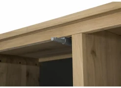 Kast Nomade 120x45x200cm - eik massief & fineer & decor - naturel- Bijzetkasten|Bijzetkasten