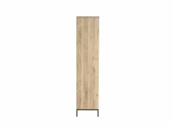 Kast Nomade 120x45x200cm - eik massief & fineer & decor - naturel- Bijzetkasten|Bijzetkasten