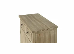 Kast Novecento 80x40x91cm - gerecycleerd den massief - naturel- Bijzetkasten|Bijzetkasten