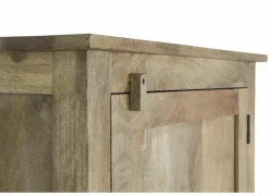 Bijzetkasten|Bijzetkasten|Kast Quinoa 75x40x178cm - mango massief - naturel