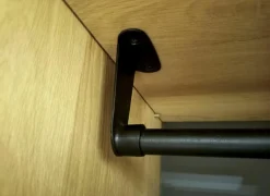 Kastaccessoires Holmes roede en plank MDF en eik fineer naturel- Kastaccessoires